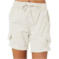 Per donna Shorts da corsa Shorts da escursionismo Estate Esterno Vestibilità regolare Asciugatura Rapida Pantaloncini Coulisse Elastico in vita Cáqui Escuro Nero Corsa Caccia Arrampicata S M L XL XXL