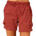 Per donna Shorts da corsa Shorts da escursionismo Estate Esterno Vestibilità regolare Asciugatura Rapida Pantaloncini Coulisse Elastico in vita Cáqui Escuro Nero Corsa Caccia Arrampicata S M L XL XXL