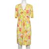 Marc Cain Damen Kleid, Gr. 38, gelb, Elasthan, Viskose