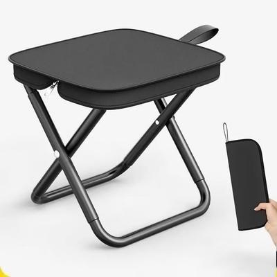 Portable Stool for Mountaineering and Hiking, Foldable Stool with Carrying Bag, Lightweight Camping Chair for Fishing, Travel, Subway, Train, Outdoor Queue