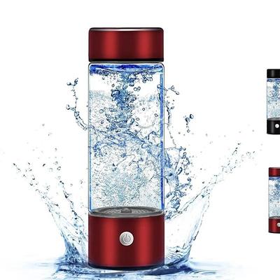 Hydrogen Water Bottle 3 Mins Hydrogen Water Bottle Generator Portable SPE PEM Technology Water Ionizer Gift for Love Suitable for Travel Exercise Home Black Lid