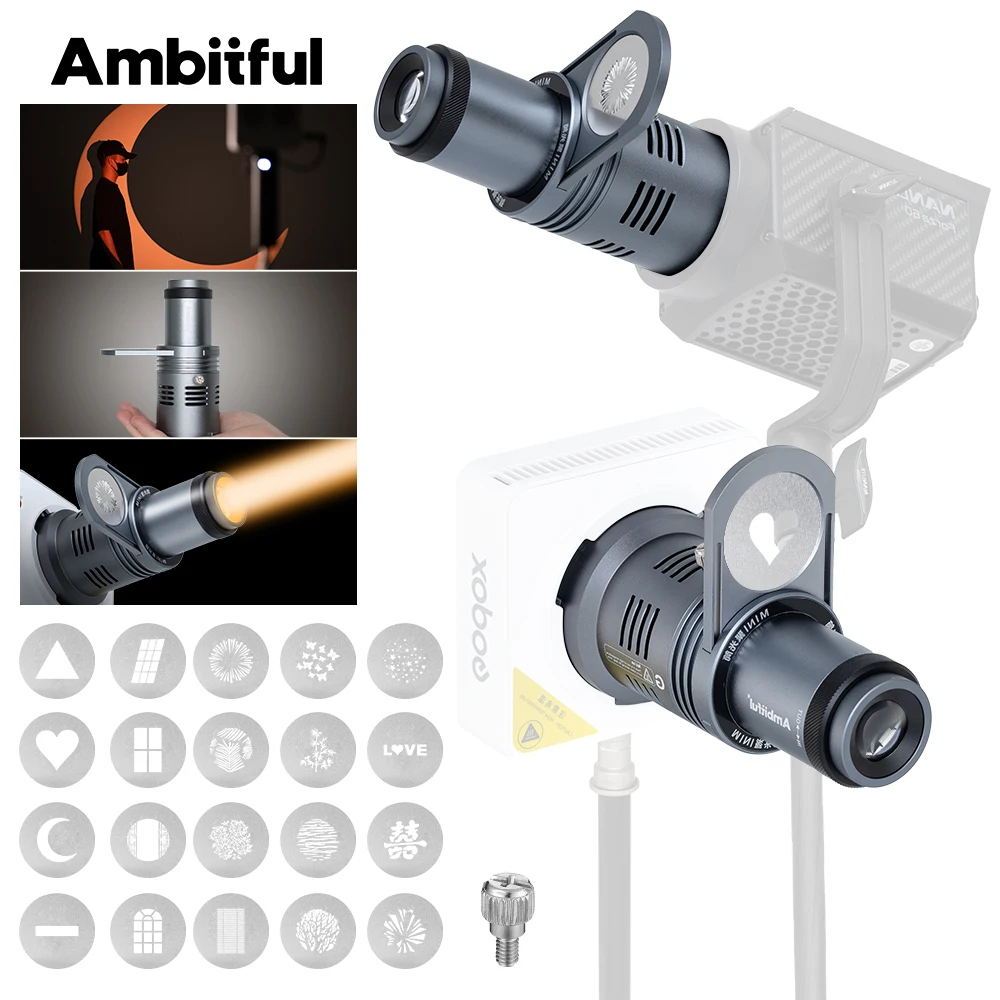 Ambitful Focalize Conical Snoot Optical Condenser Art Spezialförmiger Strahl mit für Mini Bowens Godox Yongnuo Zhiyun Mount Image