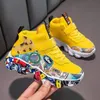 Kind Sport Schuh Dazzling Cool Kid Schuh Graffiti Laufschuh Mode Mädchen Schuhe Plattform Casual De