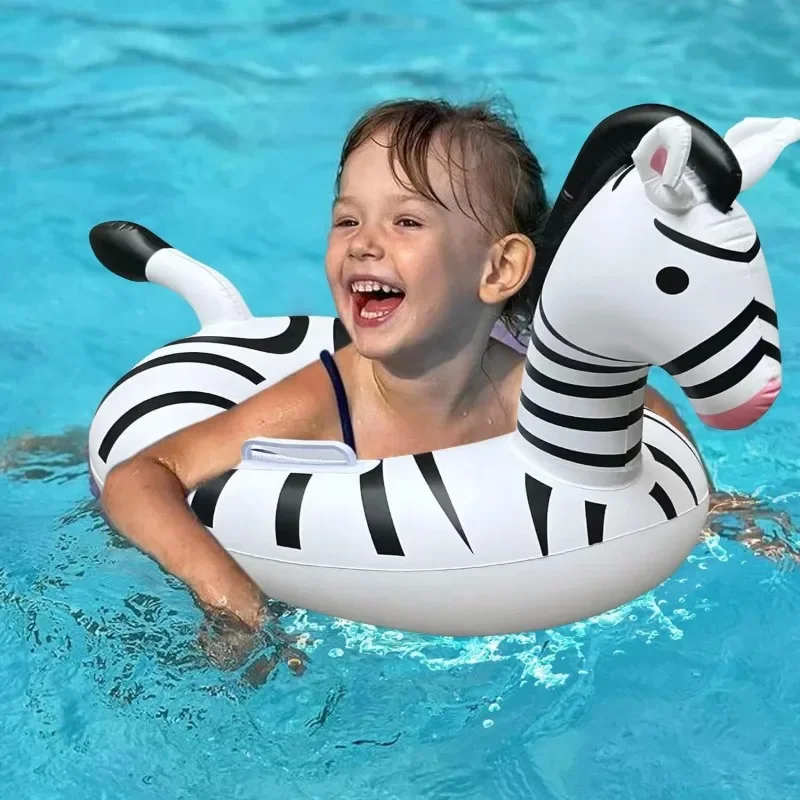 Zebra aufblasbares Pool-Spielzeug, Wasserspielzeug, Ausrüstung, Schwimmstuhl, Sommer-Schwimmring für Babys, aufblasbarer schwimmender Sitz, Familienparty Image