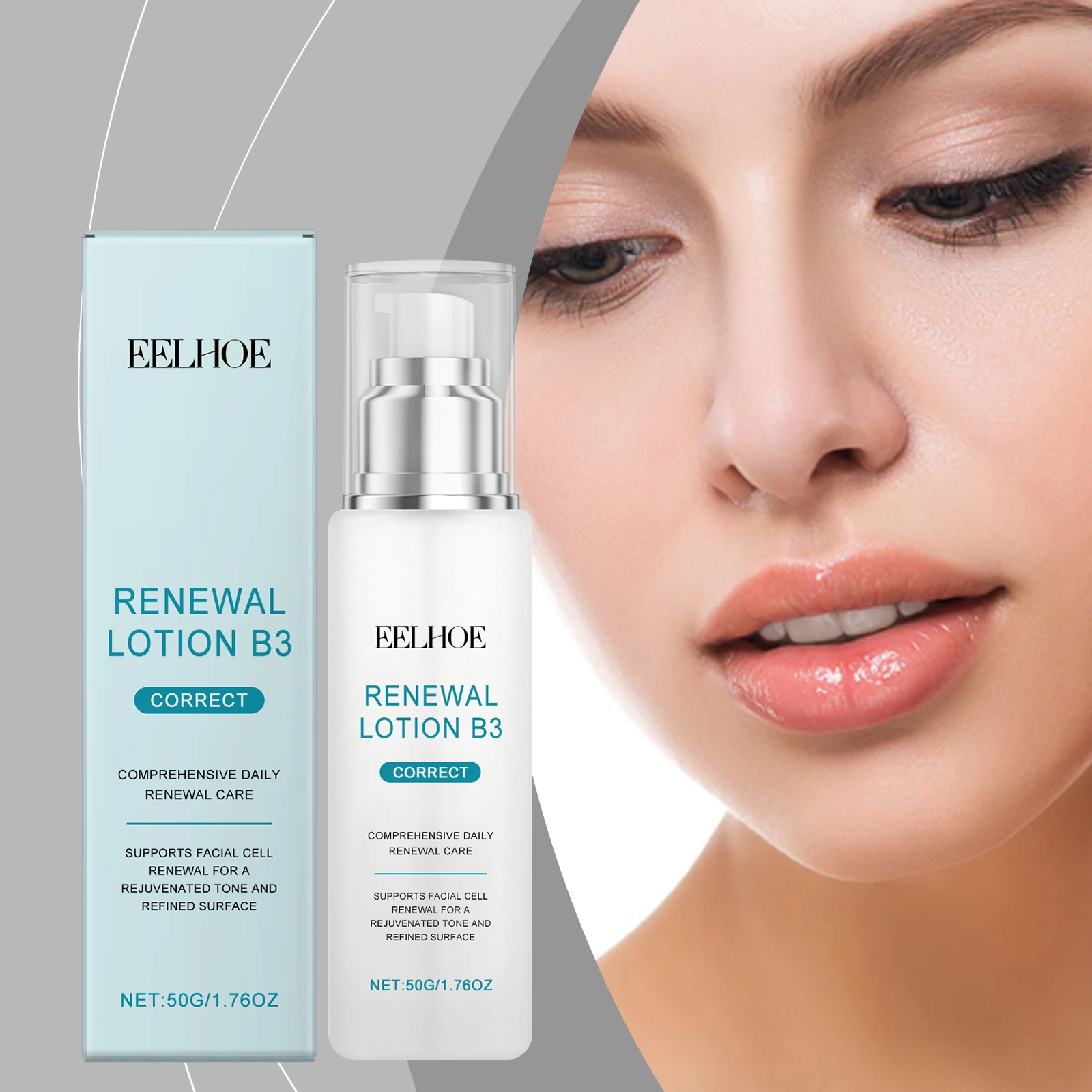 Vitamin B3 Gesichtslotion, Anti-Aging, erhellt die Haut, verblasst feine Linien, Ton, erhöht die Elastizität, Anti-Oxidation, straffende Lifting-Creme Image