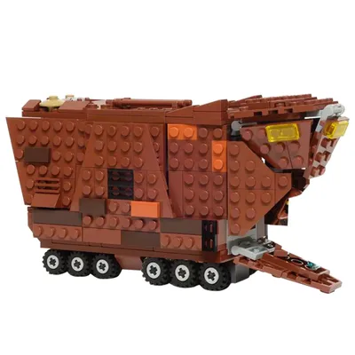 Moc Tattoo ed Wüste Sandcrawler Metall Patrouille Baustein Set Raum Imperiale Klasse Angriffe Shuttles Radiants Vii Ziegel Spielzeug Image
