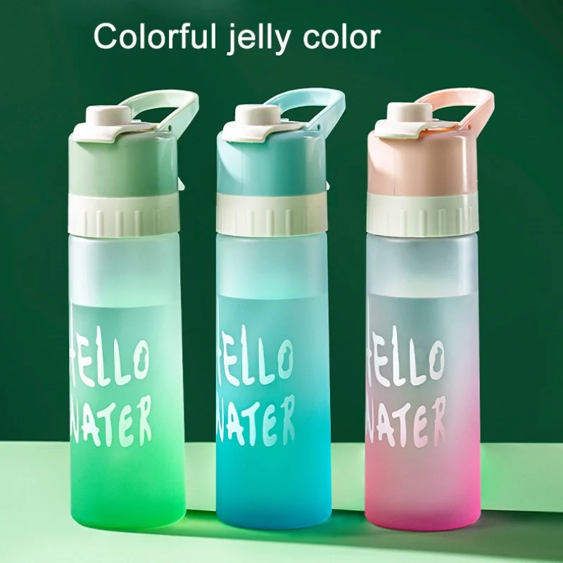 Sommer Outdoor Student Spray Wasser Tasse Hochwertige Sichere und Langlebige Tragbare Multifunktionale Sport Anti-drop Wasser Tasse Image