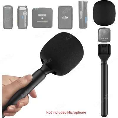 Drahtloser Lavalier-Mikrofongriff für DJI Rode Wireless GO Mic Handmikrofon-Adapter für Vlog Interview Podcast