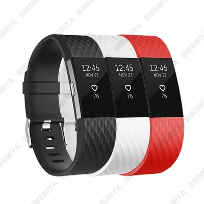 3 in 1 Adjustable Wristbands for Fitbit Charge 2 Sport Band Watch Replacement Wrist Strap for Fitbit