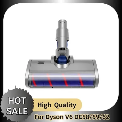Für Dyson V6 DC58/59/62 Staubsaugerzubehör, elektrischer Bodenbürstenkopf, weicher Wollwalzenbürstenkopf Image