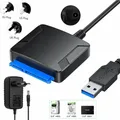 Cavo da USB 3.0 a SATA Cavi convertitori adattatore da SATA III a USB Supporto disco rigido adattatore HDD SSD esterno da 2,5/3,5 pollici