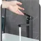Robinets de salle de bains noirs, mitigeurs chauds et froids, vanité salle de bains cuisine, robinets d'évier de salle de bains montés sur le pont