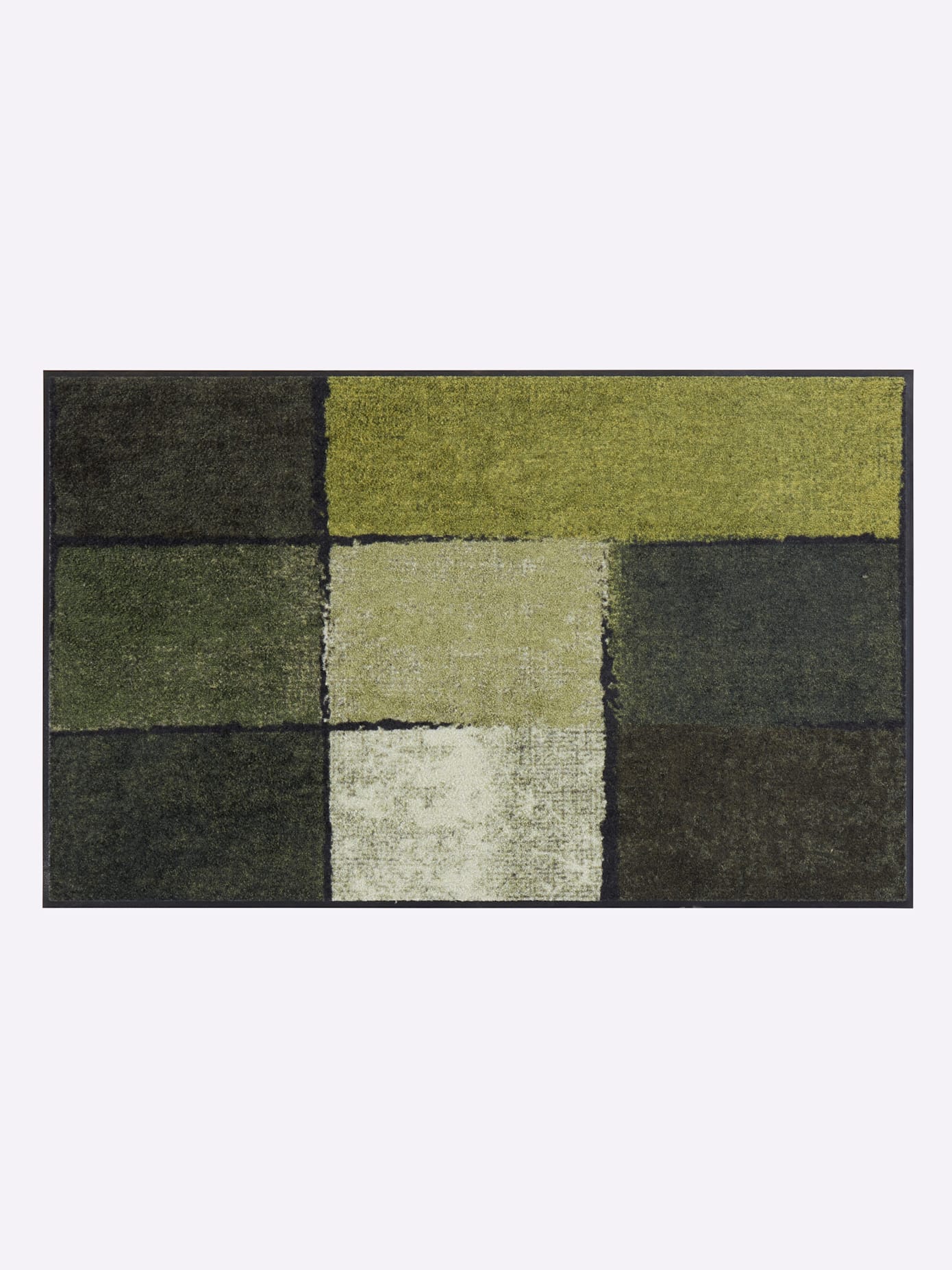 Fußmatte SALONLOEWE Gr. 3, grün (grün, gemustert), B:75cm H:7mm L:120cm, Kunstfaser, Polyamid, Teppiche Image