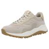 Sneaker RIEKER SPORT, Herren, Gr. 47, beige (hellbeige), Textil, Lederimitat, casual, Schuhe, Schnürschuh, Sport-Sneaker für Maschinenwäsche geeignet