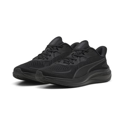 Laufschuh PUMA "Skyrocket Lite 2 Laufschuhe Erwachsene", Gr. 37.5, schwarz matte silber gray, Obermaterial: Synthetik, Textil; Futter: Textil; Innensohle: Textil; Laufsohle: Synthetik, Gummi, Schuhe Image