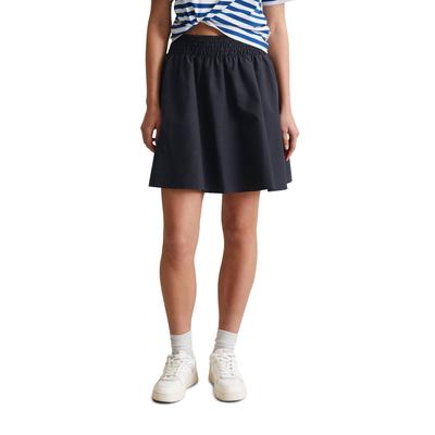 Webrock MARC O'POLO DENIM "aus Organic-Cotton-Mix", Damen, Gr. M, blau (blau depths), Obermaterial: 80% Baumwolle, 20% Polyamid, unifarben, casual, ausgestellt kurz, Röcke Image