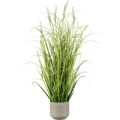 Kunstgras CREATIV GREEN "Grasbusch mit Salvienblüten", grün, H:75cm, Kunststoff, Kunstpflanzen, mit detailgetreuen Blüten und Grashalmen Image