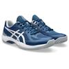 Hallenschuh ASICS "COURT HUNTER FF", Gr. 46,5, mako blau, gravel, Synthetik, sportlich, Schuhe