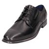 Schnürschuh BUGATTI, Herren, Gr. 45, schwarz, Leder, Basic, Schuhe, Business Schuh, Anzugschuh mit feinem Blockabsatz