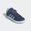 Klettschuh ADIDAS SPORTSWEAR "GRAND COURT 2.0 KIDS", Gr. 34, preloved ink, iridescent, clear sky, Synthetik, Textil, sportlich, Schuhe, Design auf den Spuren des adidas Superstar