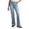 Schlagjeans MARC O'POLO "aus Organic-Cotton-Mix-Stretch", Damen, Gr. 30, Länge 30, clean sustainable light wash, Obermaterial: 98% Baumwolle, 2% Elasthan, unifarben, casual, ausgestellt lang, Jeans