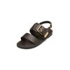 Sandale MARC O'POLO "aus edlem Rindleder", Damen, Gr. 40, braun (schwarz chocolate), Obermaterial: 100% Leder (Rind), unifarben, Schuhe