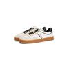 Sneaker TOMMY JEANS "THE GREENWICH LEATHER", Herren, Gr. 41, blau (ecru, dunkelblau), Leder, Lederimitat, kontrastfarbene Details, sportlich, Schuhe, Freizeitschuh, Halbschuh, Schnürschuh mit seitlichem Logo-Schriftzug