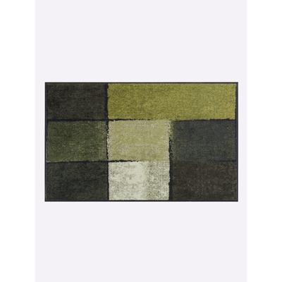 Fußmatte SALONLOEWE Gr. 5, grün (grün, gemustert), B:115cm H:7mm L:175cm, Polyamid, Kunstfaser, Teppiche Image