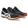Hallenschuh ASICS "GEL-ROCKET 12", Gr. 40,5, schwarz-weiß (schwarz, weiß), Synthetik, sportlich, Schuhe