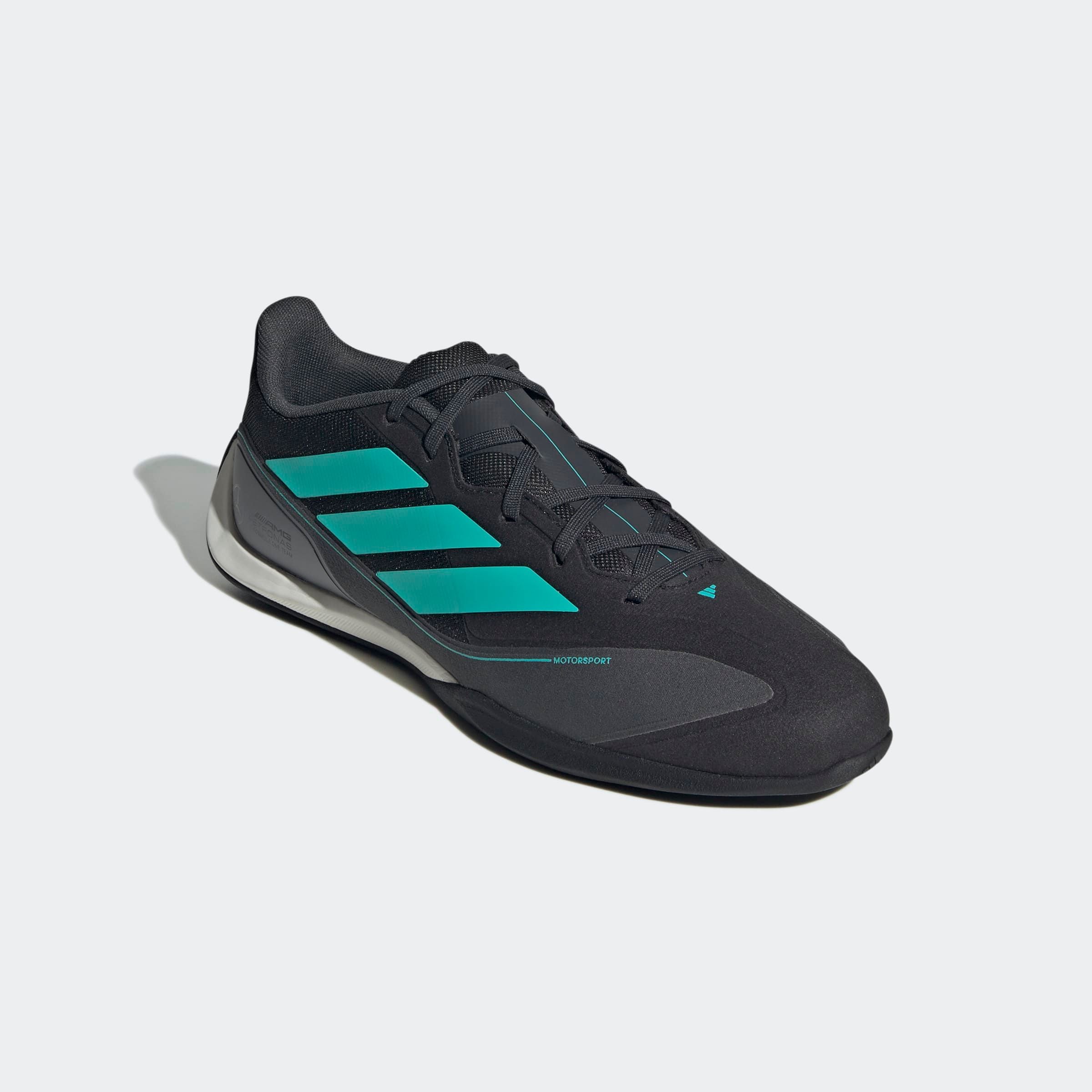 Sneaker ADIDAS PERFORMANCE "ADIDAS FEROZA BASE MERCEDES AMG PETRONAS F1 TEAM SCHUH", Damen, Gr. 46, schwarz (core schwarz, semi mint rush, iron metallic), Synthetik, Textil, Schuhe Sneaker