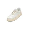 Sneaker MARC O'POLO "aus hochwertigem Rindleder", Damen, Gr. 41, weiß (sanftes weiß), Obermaterial: 100% Leder, unifarben, Schuhe