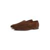 Slipper TOMMY HILFIGER "HILFIGER FLEXIBLE SUEDE LOAFER", Herren, Gr. 45, braun (dunkelbraun), Veloursleder, unifarben, elegant, Schuhe, Blockabsatz, Loafer, Businsesschuh, Abendschuh mit Logoflag