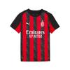 Trainingstop PUMA "ACM HOME JERSEY REPLICA JR", Kinder, Gr. 176, rot (for all time rot, puma schwarz), Web, Obermaterial: 100% Polyester, gemustert, sportlich, regular fit normal, Rundhals, Kurzarm, Tops