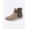 Stiefelette HEINE, Damen, Gr. 38, beige (beige, braun), Synthetik, Textil, modisch, Schuhe