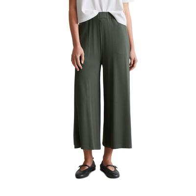 Jerseyhose MARC O'POLO DENIM "aus LENZING™ ECOVERO™", Damen, Gr. XL, Normalgrößen, grün (pineneedle), Obermaterial: 97% Viskose, 3% Elasthan, unifarben, casual, loose fit, Hosen Image