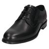 Schnürschuh BUGATTI, Herren, Gr. 41, schwarz, Leder, Basic, Schuhe, Anzugschuh, Business Halbschuh mit bequemen Stretcheinsatz
