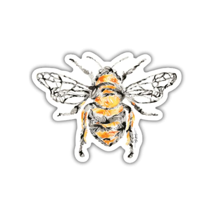 Amanda Klein Co. Honey Bee Vinyl Sticker