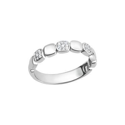 Fingerring VIVANCE "925 Sterling Silber rhodiniert Zirkonia" Gr. 56, weiß (weiß, weiß), Fingerringe, Damen, 056 (17,8), Silber 925 (Sterlingsilber) Image