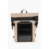Roll-up Designed MACKINTOSH Rucksack mit integriertem Solar P in Beige