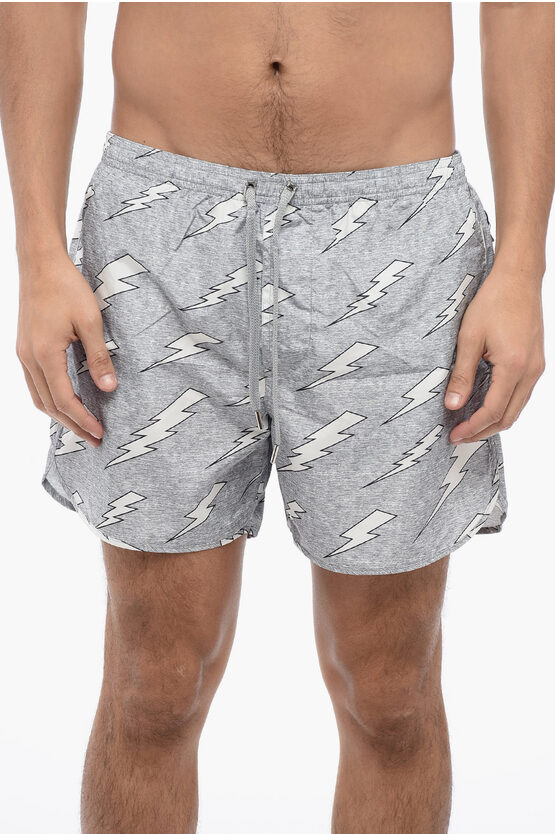 ALLOVER RAIN BOLTS BADESHORTS Image