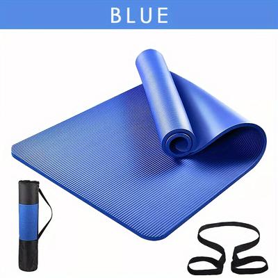 TEMU Premium Non-slip Yoga Mat - , Thick Foam For Grip & - Ideal For Pilates, Gymnastics & Fitness Training - Easy To Clean Image