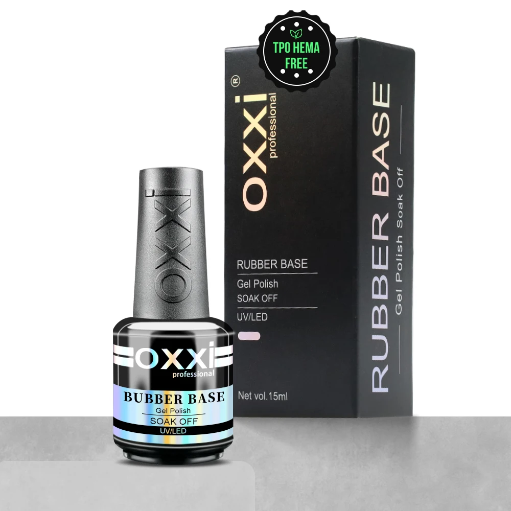 OXXI PROFESSIONAL Gummibasisgel 15 ml Tpo Hema Free Nail Base Coat Semipermanent UV Super Bright Gel Polish No Wipe Top Gellac Image