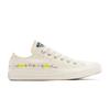 Sneaker CONVERSE "CHUCK TAYLOR ALL STAR EMBROIDERED FLOWERS", Gr. 37, egret, foothill grün, Textil, sportlich, Schuhe
