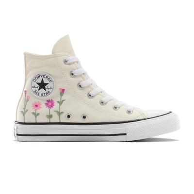 Sneaker CONVERSE "CHUCK TAYLOR ALL STAR FLORALS", Gr. 37,5, egret, lt jellyfish jitter, Textil, sportlich, Schuhe Image