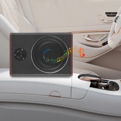 8" 600W Underseat Auto Subwoofer 12V Slim, W/Stromversorgung Pure Bass Underseat Verstärker Lautsprecher für Auto LKW Wohnmobil