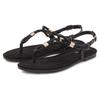 Sandale VIVANCE "Sommerschuh", Damen, Gr. 40, schwarz, Obermaterial: 100% Lederimitat. Futter: 100% Lederimitat. Decksohle: 100% Textilmaterial. Laufsohle: 100% Synthetik, unifarben, modisch, Schuhe, Zehentrenner, Sommerschuh, Sandalette mit...