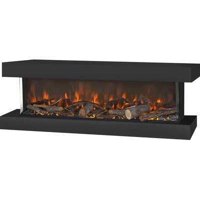 Elektrokamin XARALYN "Disegno 3D S90 zwart", schwarz, B:113,5cm H:47cm T:32cm, Elektrokaminöfen, 20/700/1400 W, inkl. Heizung Image