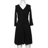 Tom Tailor Damen Kleid, Gr. 32, schwarz, Elasthan, Viskose
