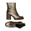 Marco Tozzi Damen Stiefelette, Gr. 37, gold, Kunstleder
