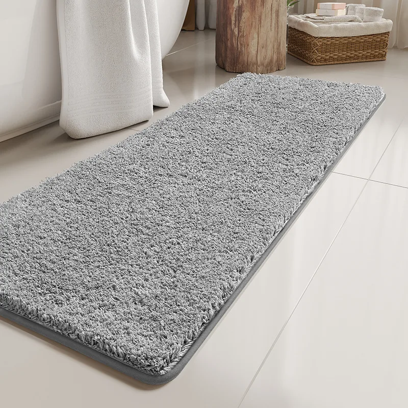 Tapis de bain extra large – Tapis de salle de bain super absorbant à séchage rapide, tapis de sol antidérapant pour baignoire et douche, tapis de salle de bain doux